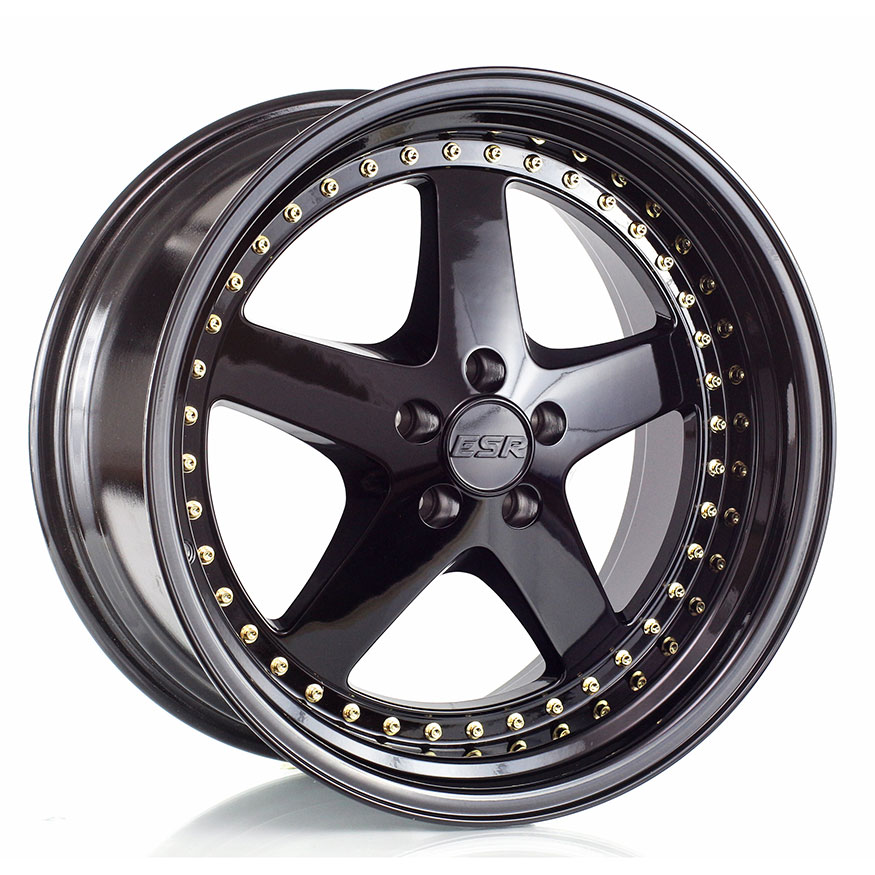ESR SR04 Wheel Rim 18x8.5 5X120 ET30 72.6 GLOSS BLACK/GN  