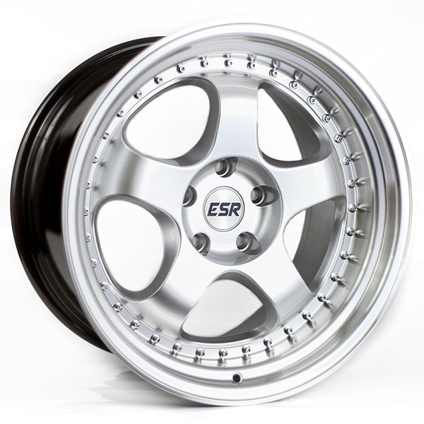 ESR SR06 Wheel Rim 18x9.5 5X100 ET22 73.1 HYPER SILVER/MACHINE LIP 