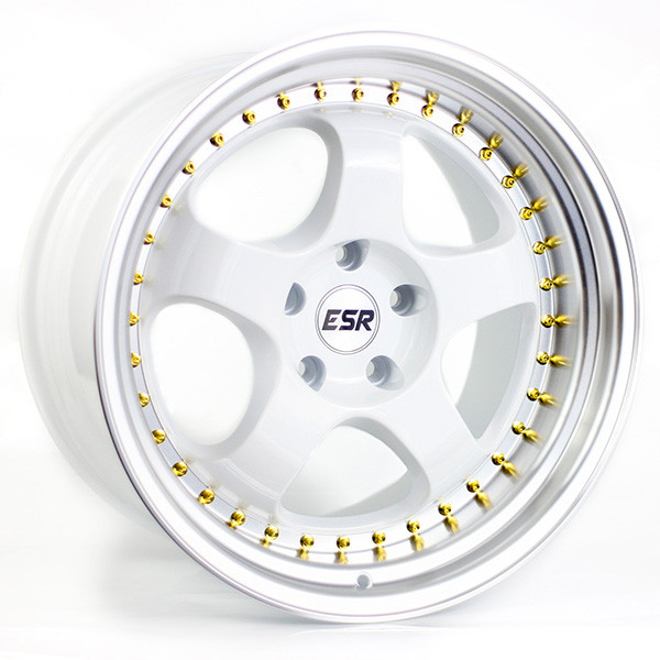 ESR SR06 Wheel Rim 17x8.5 5X100 ET30 73.1 GLOSS WHITE/ MACHINE LIP