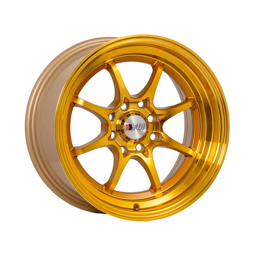 F1R F03 Wheel Rim 15x8 4x100 ET25  Machined Gold