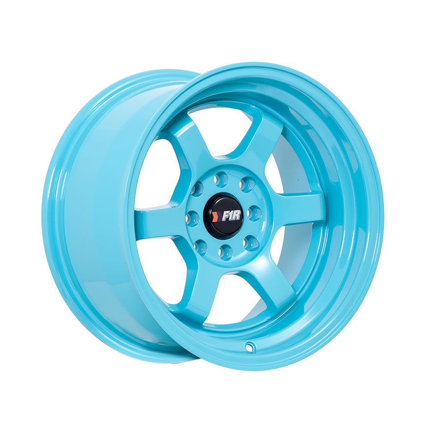 F1R F05 Wheel Rim 15x8 4x100 ET0  Teal
