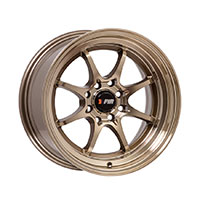 F1R F03 Wheel Rim 15x8 4x100 ET25  Machined Bronze