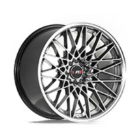 F1R F23 Wheel Rim 18x10.5 5x100 ET20  Hyper Black/Polish Lip