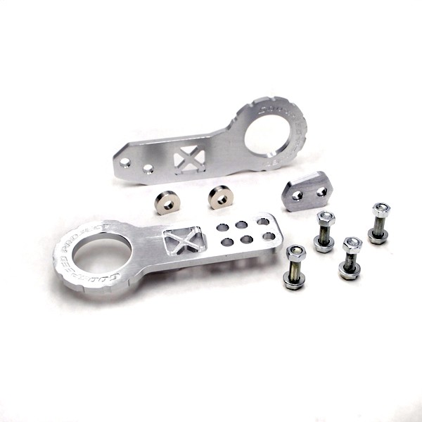 GodSpeed Project Universal Aluminum Cnc Tow Hook Front & Rear Silver