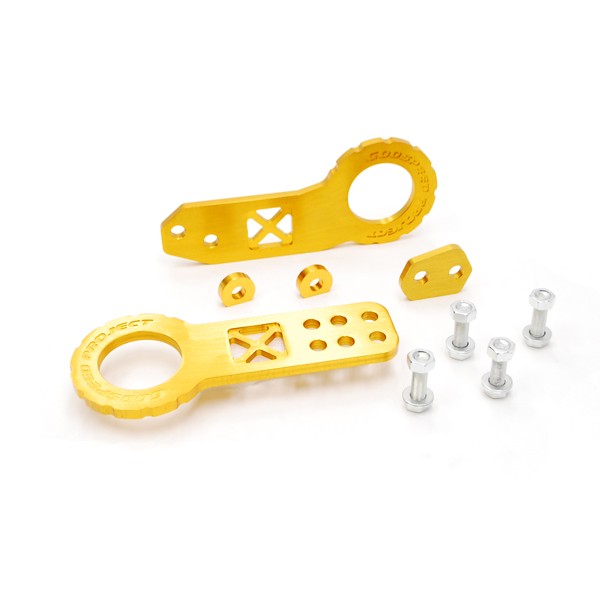 GodSpeed Project Universal Aluminum Cnc Tow Hook Front & Rear Gold