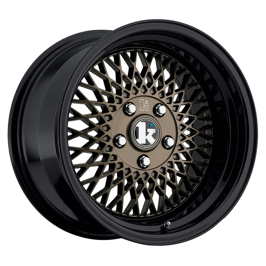 Klutch SL1 Wheel Rim 16x8 4x100 ET15 73.1 Bronze Gloss Black Lip