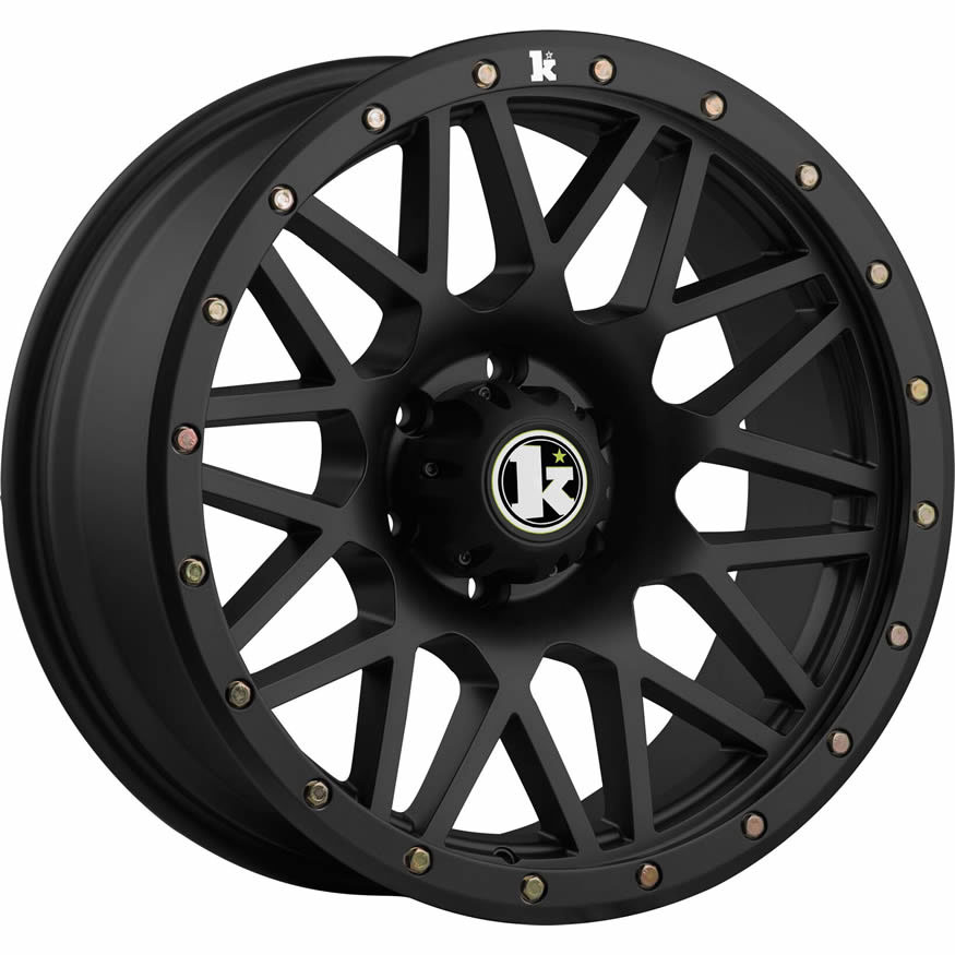 Klutch Offroad KT02 Wheel Rim 18x9 5x127 ET-12 71.5 Flat Black
