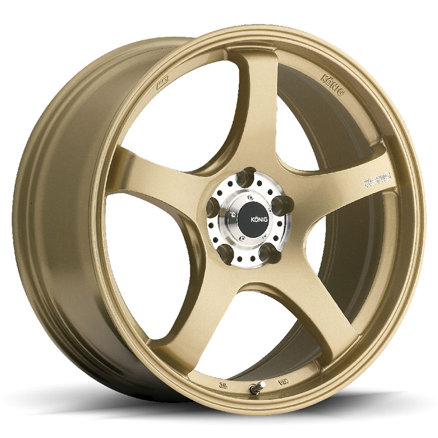 KONIG Centigram Wheel Rim 19x8.5 5x114.3 ET33 73.1 Gold w/ Machined PCD