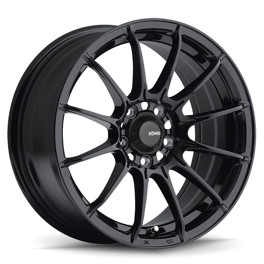 KONIG Dial In Wheel Rim 15x9 4x100 ET35 73.1 Gloss Black