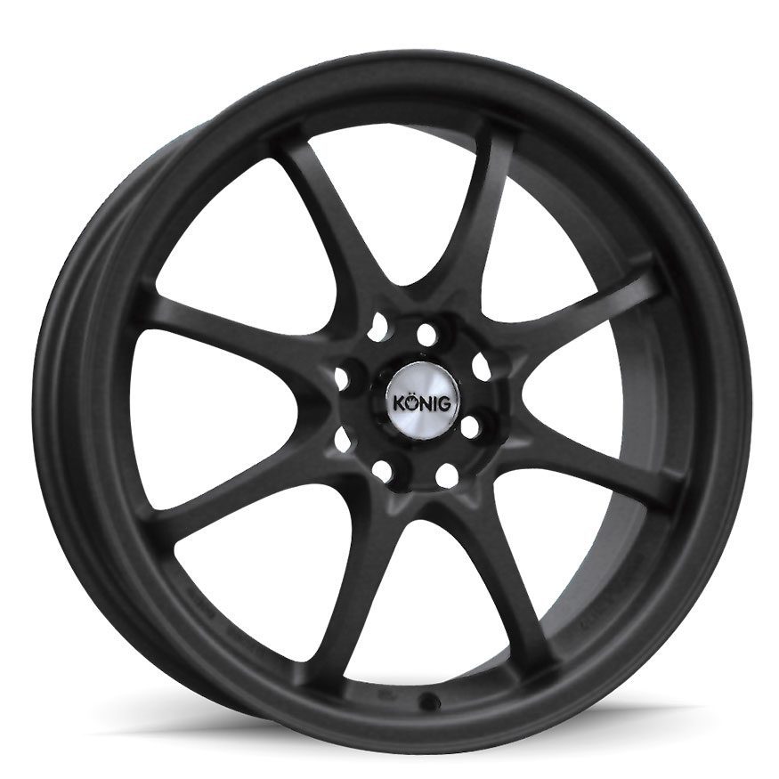 KONIG Helium Wheel Rim 15x6.5 4x100 ET40 73.1 Matte Black
