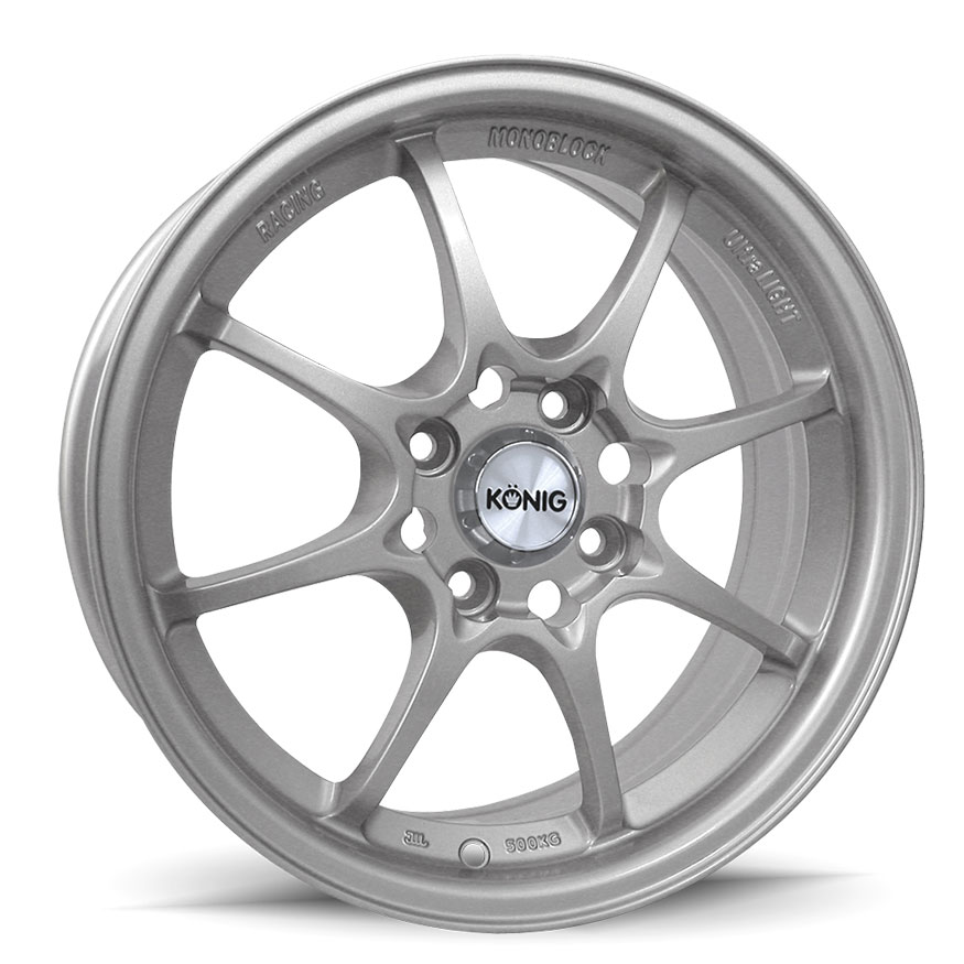 KONIG Helium Wheel Rim 15x6.5 4x100 ET40 73.1 Silver