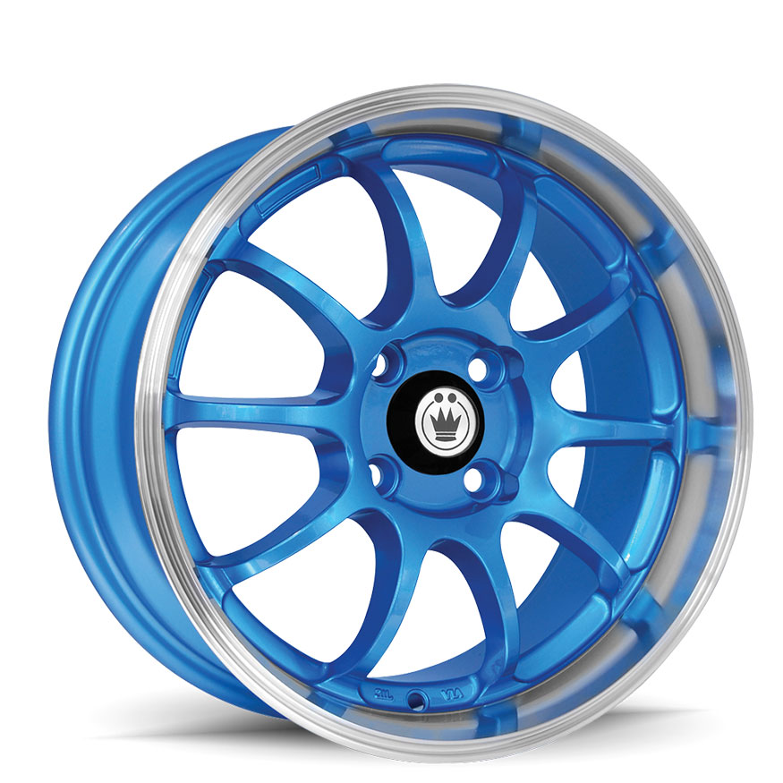 KONIG Lightning Wheel Rim 15x7 4x100 ET38 73.1 Blue/Machine Lip