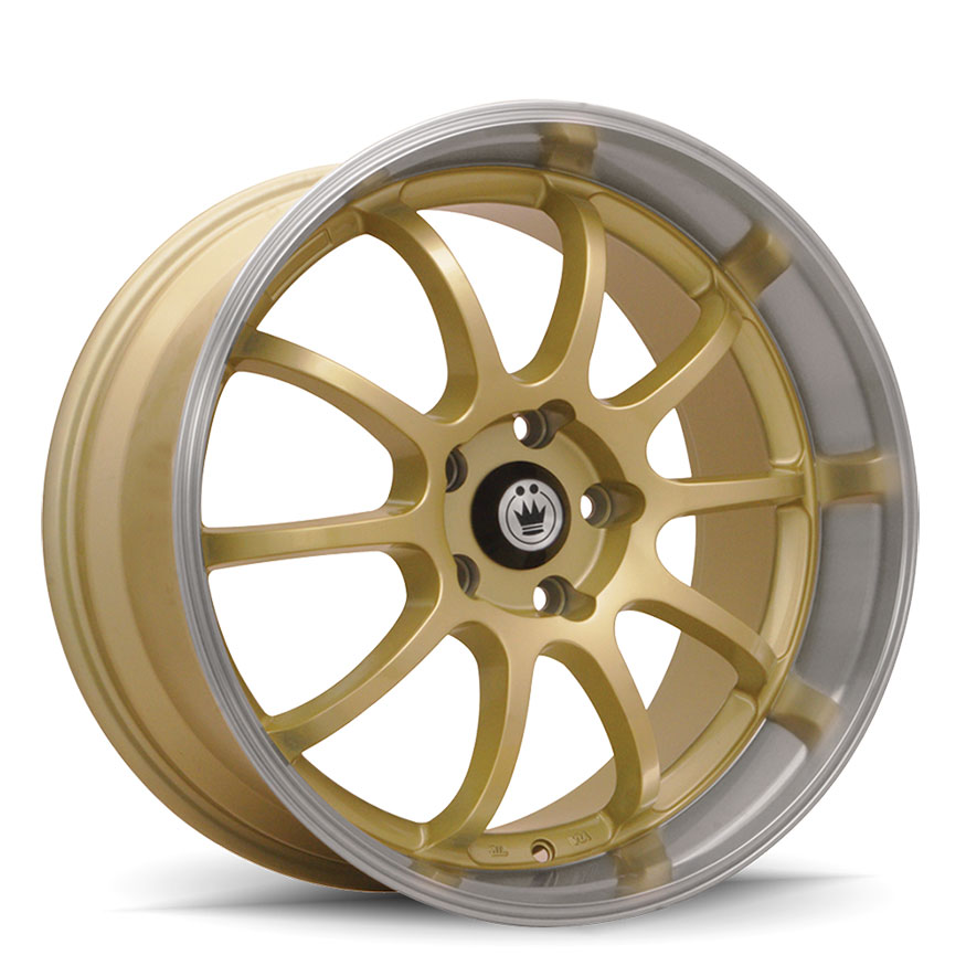 KONIG Lightning Wheel Rim 15x7 4x100 ET38 73.1 Gold/Machine Lip