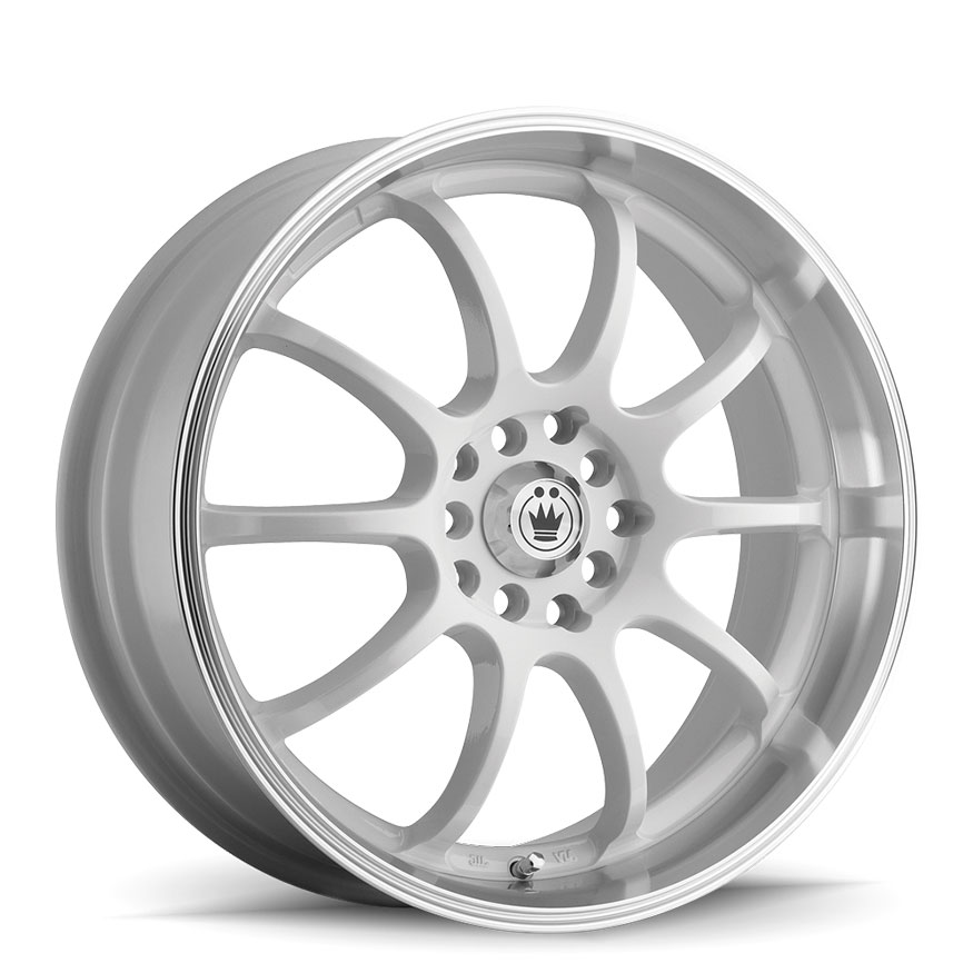 KONIG Lightning Wheel Rim 16x7 5x100/114.3 ET40 73.1 White/Machine Lip