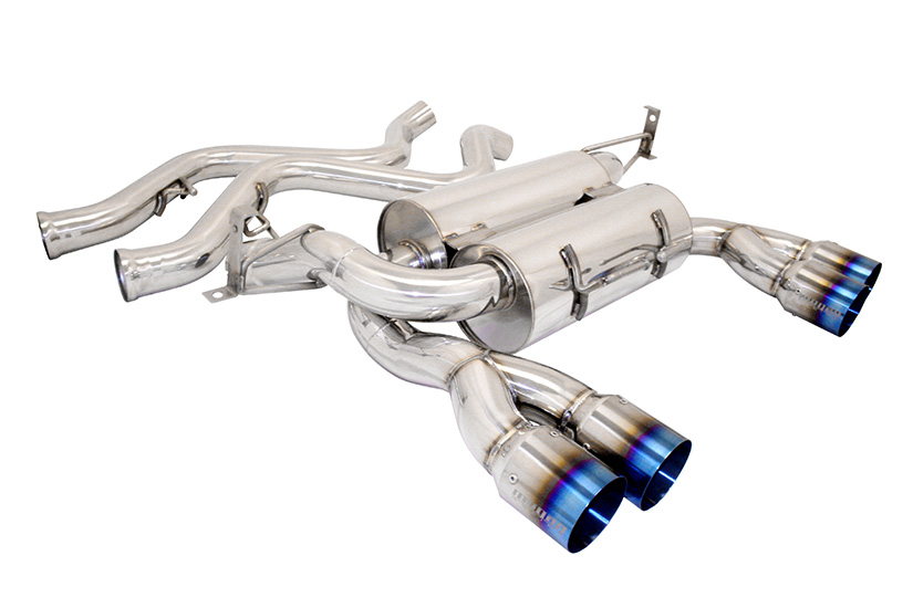 Megan Racing Axle Back Exhaust BMW E92 M3 2008-13 Blue Titanium tip