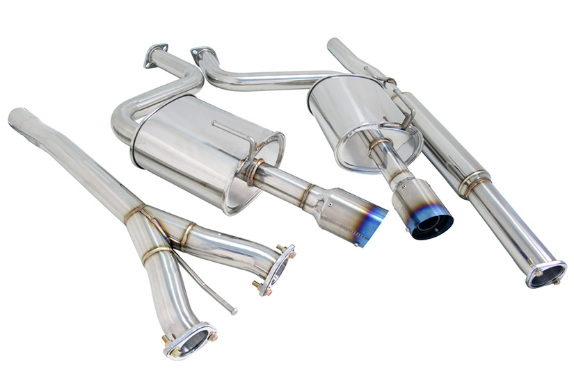 Megan Racing Catback Exhaust OE-RS Nissan Maxima 2009-14 Blue Tips