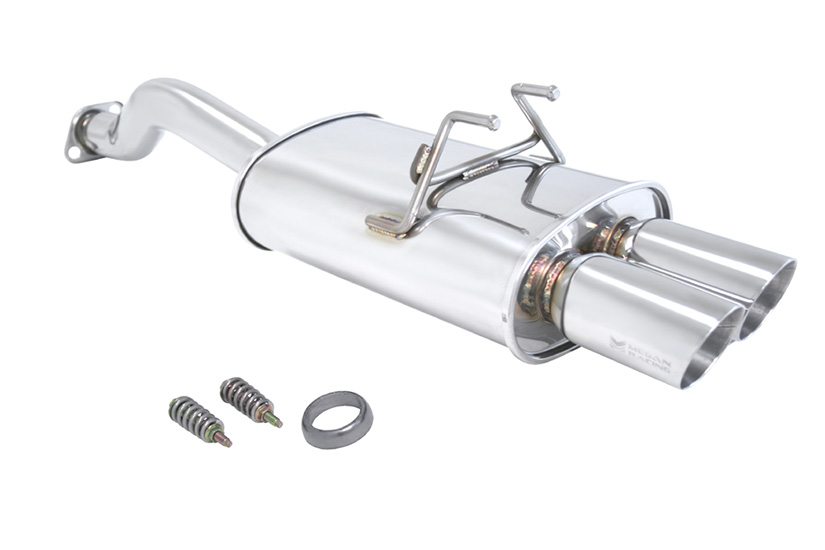 Megan Racing Catback Exhaust OE-RS Honda Civic 2012-13 Coupe Only (EXCLUDES SI) Stainless Roll Tips
