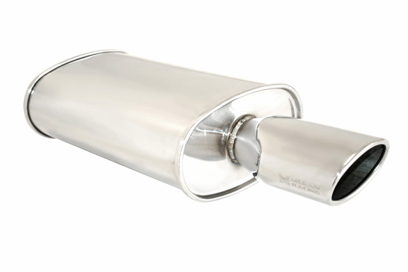Megan Racing O-ST Muffler (Single Oval Tip)