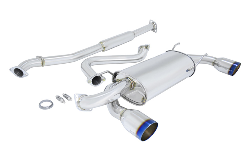 Megan Racing Catback Exhaust OE-RS Scion FR-S/ Subaru BRZ 2013+ Burnt Roll Tips