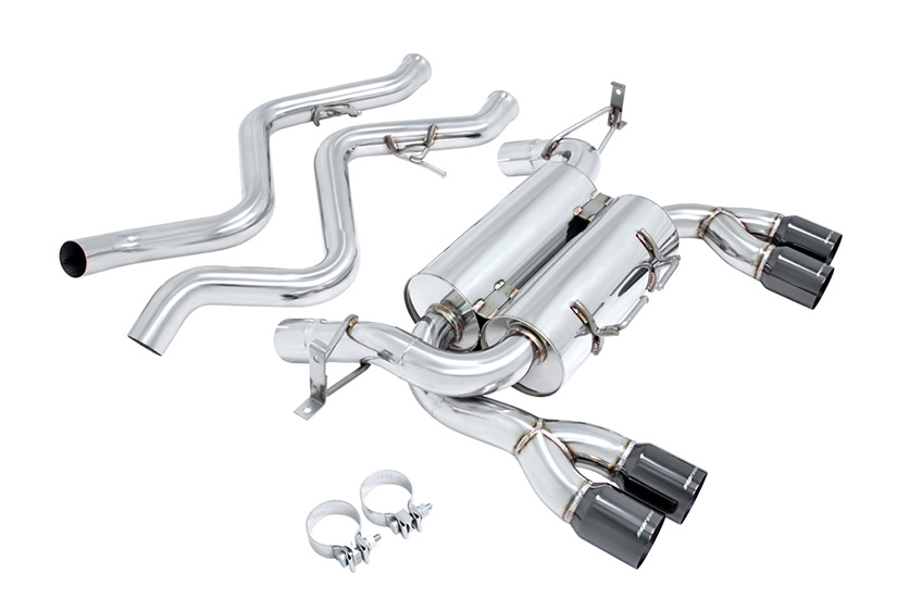 Megan Racing Axle Back Exhaust BMW E92 M3 2008-13 Black Chrome Roll Tip