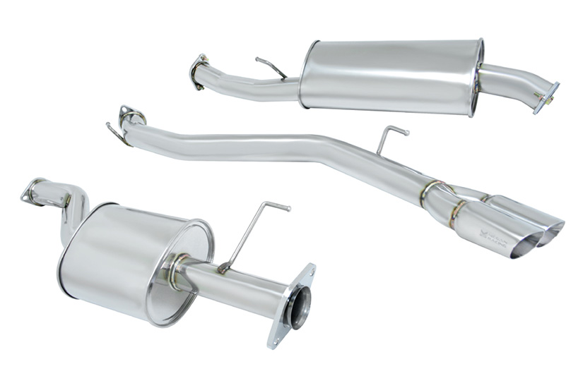 Megan Racing Catback Exhaust Type 2 Nissan Quest 2011+ Stainless Roll Tips
