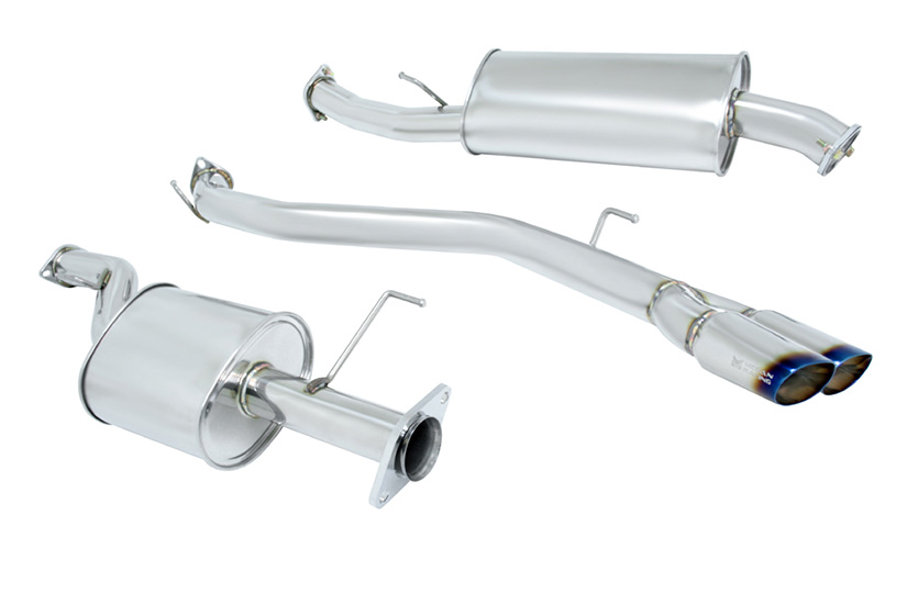Megan Racing Catback Exhaust Type 2 Nissan Quest 2011+ Stainless Burnt Roll Tips