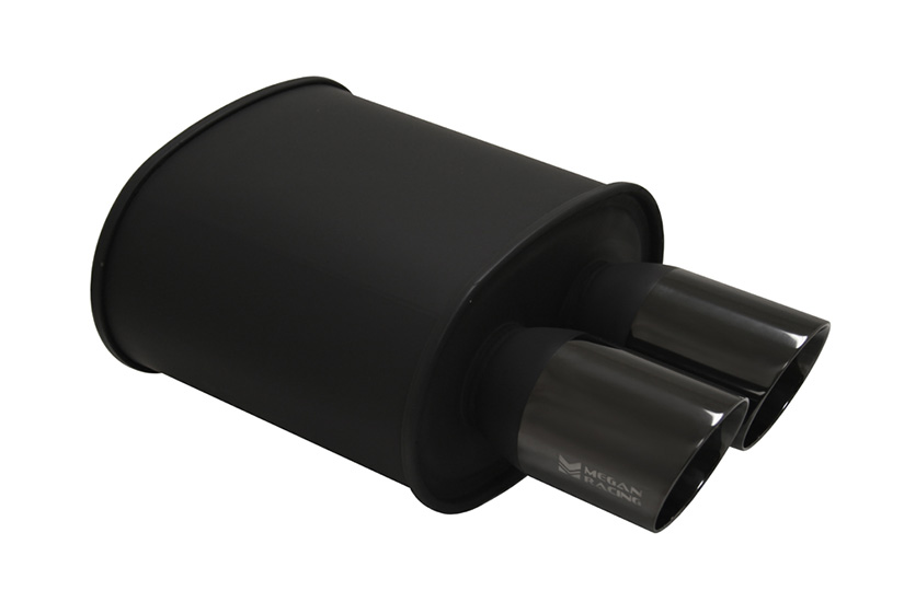 Megan Racing M-BC Muffler Dual Black Chrome Tips