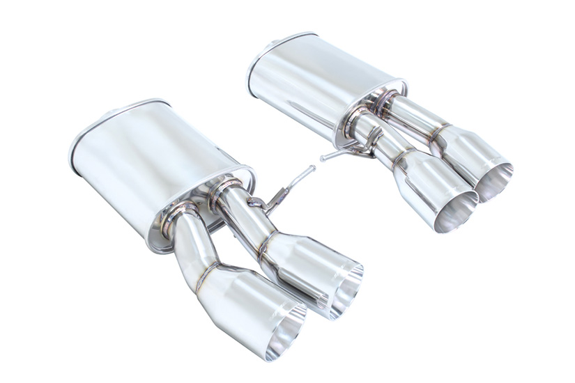 Megan Racing Axle Back Exhaust BMW F13 M6 Coupé 2013+, F06 M6 Gran Coupé 2014+ Stainless Roll Tips