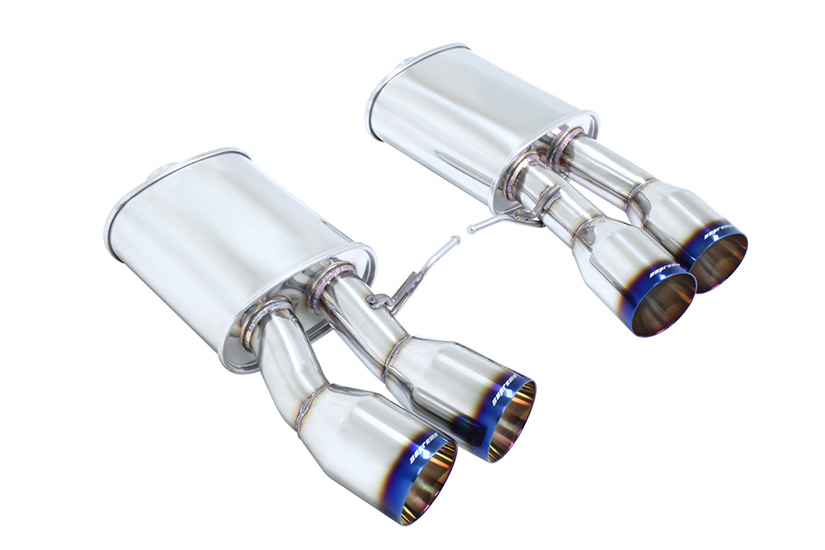 Megan Racing Axle Back Exhaust BMW F13 M6 Coupé 2013+, F06 M6 Gran Coupé 2014+ Burnt Roll Tips