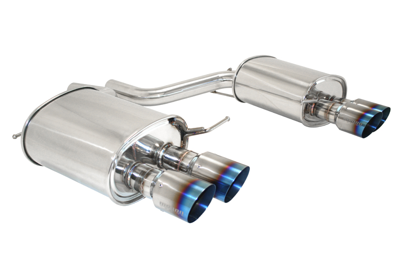 Megan Racing Axle Back Exhaust BMW F10 5 Series 2011+ Blue Titanium Tip