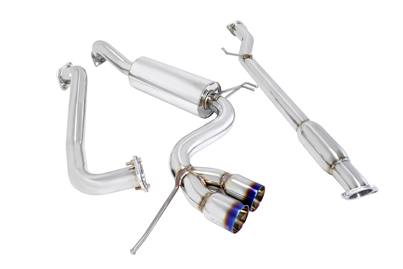 Megan Racing Catback Exhaust Type 2 Hyundai Veloster 2012+ Burnt Rolled Tips