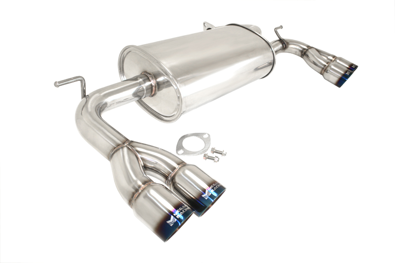 Megan Racing Axle Back Exhaust Hyundai Genesis Coupe 2010-12 2.0 Turbo/V6 Burnt Roll Tips