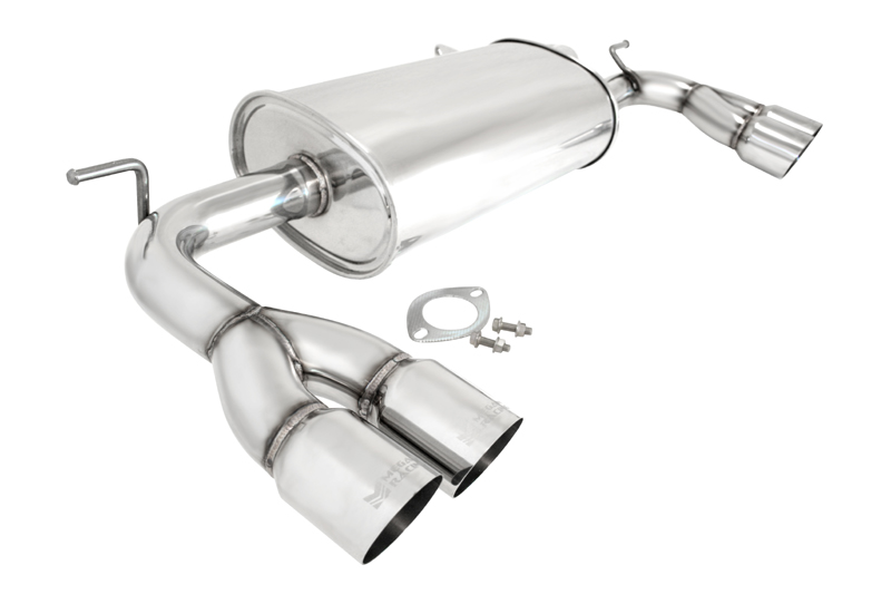 Megan Racing Axle Back Exhaust Hyundai Genesis Coupe 2010-12 2.0 Turbo/V6 Stainless Steel Tips