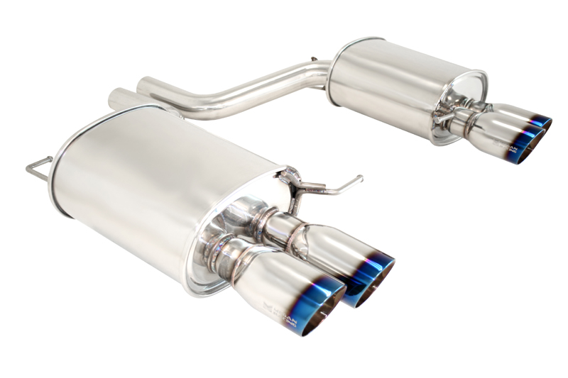 Megan Racing Axle Back Exhaust BMW F10 5 Series 2011+ Burnt Roll Tip