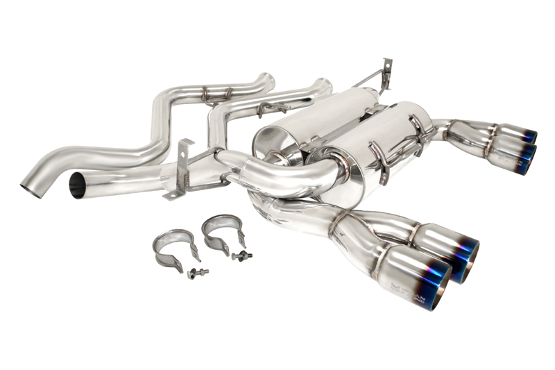 Megan Racing Axle Back Exhaust BMW E92 M3 2008-13 Burnt Roll Tip