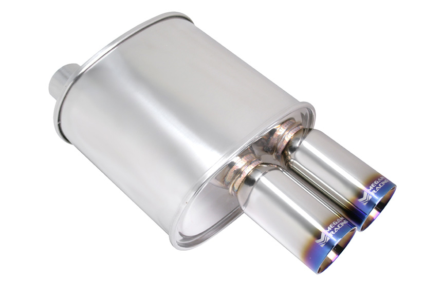Megan Racing F-RT Dual Burnt Tip Muffler
