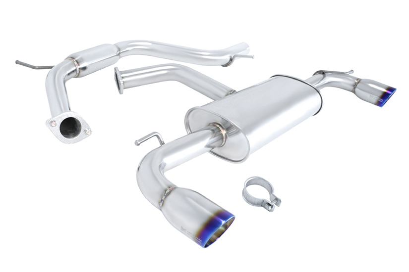 Megan Racing Catback Exhaust OE-RS VW Golf GTI (MK6) 2010-13 Burnt Roll Tips