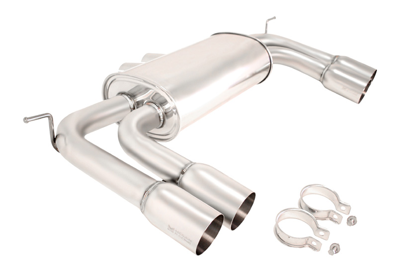 Megan Racing Axle Back Exhaust BMW X5M 2010-13, X6M 2010-14 Stainless Tips (Do not fit regular X5)
