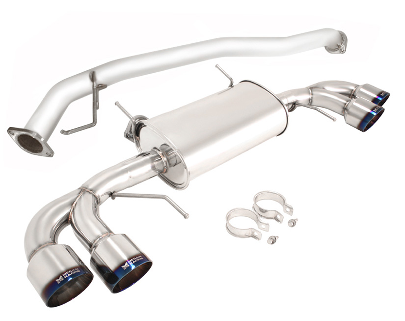 Megan Racing Catback Exhaust OE-RS Nissan GTR R35 09+ (Burnt Roll Tips)