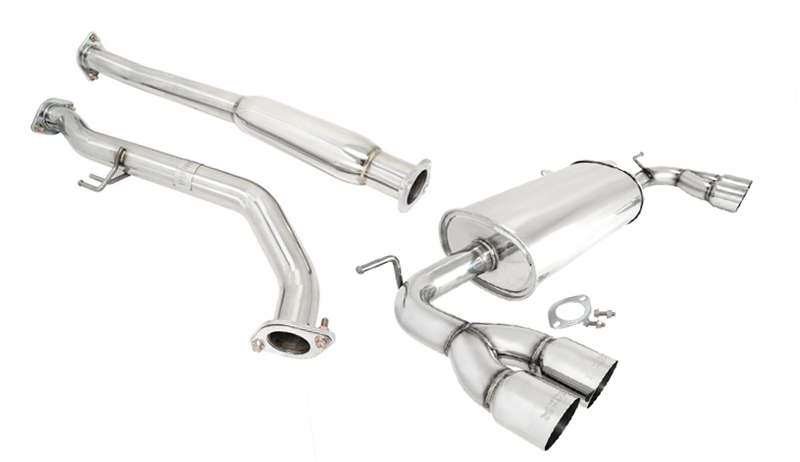 Megan Racing Catback Exhaust Turbo Type Hyundai Genesis Coupe 2010+ 2.0 Turbo Stainless Steel Tips