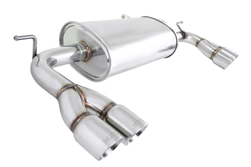 Megan Racing Axle Back Exhaust Hyundai Genesis Coupe 2010-12 2.0 Turbo/V6 Stainless Roll Tips