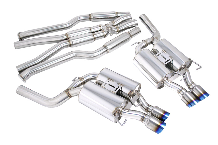 Megan Racing Catback Exhaust OE-RS BMW E60 M5 05-10 [Blue Titanium Tip]