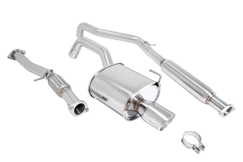Megan Racing Catback Exhaust OE-RS Fiat 500 2012+ Stainless Roll Tip (Do not fit Abarth or Turbo model)