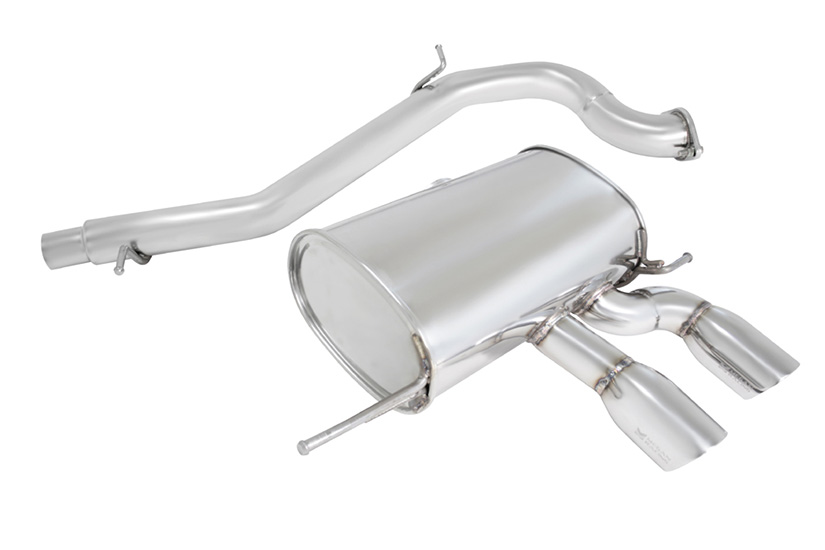 Megan Racing Catback Exhaust Turbo Type VW Golf R 2.0 Turbo 2012-13 Stainless Roll Tips