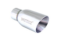 Megan Racing Muffler Universal Stainless Steel Chrome 3.5 Inch Tip (2.5 inch pipping)