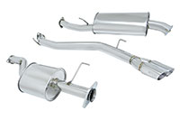 Megan Racing Catback Exhaust Type 2 Nissan Quest 2011+ Stainless Roll Tips