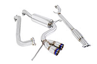 Megan Racing Catback Exhaust Type 2 Hyundai Veloster 2012+ Burnt Rolled Tips