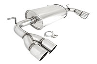 Megan Racing Axle Back Exhaust Hyundai Genesis Coupe 2010-12 2.0 Turbo/V6 Stainless Steel Tips