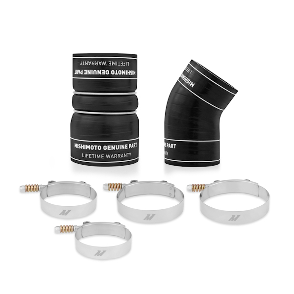 Mishimoto Ford 6.0L Powerstroke Factory-Fit Hot-Side Boot Kit, 2003-2007 Black 