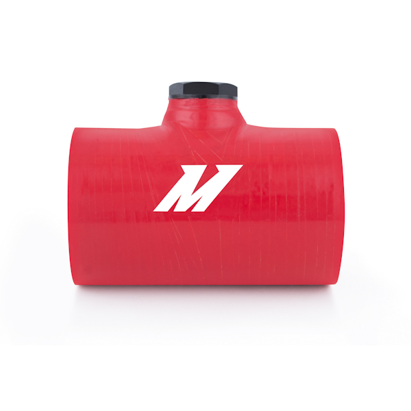 Mishimoto Silicone Coupler, 2.5" w/ 1/8" NPT Bung Red 